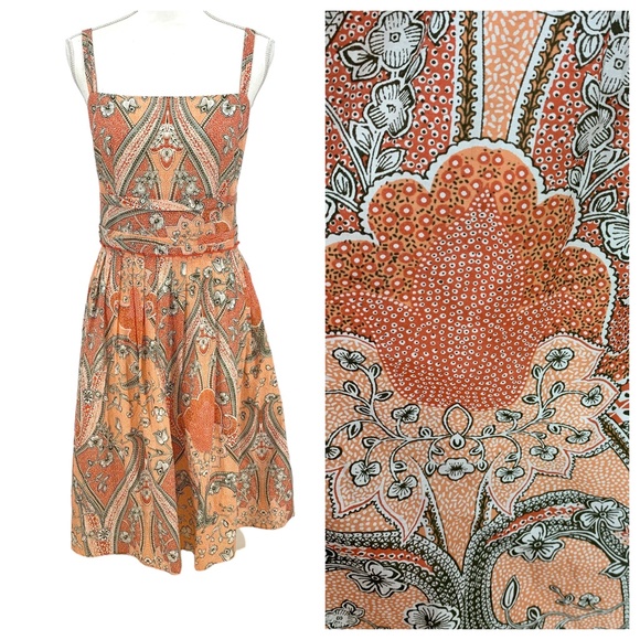 Ann Taylor Dresses & Skirts - Ann Taylor Fit and Flare Pleated Sleeveless Cotton/Silk Midi Dress Sz 10